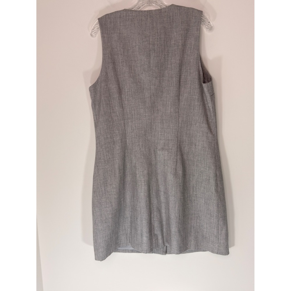 Abercrombie & Fitch Mara High Neck Vest Mini Dress Women's Gray Large Tall - Picture 10 of 13